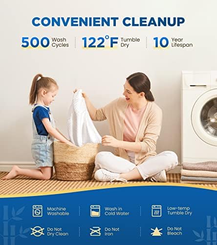 100% Waterproof Queen Mattress Protector Breathable Cooling 3D Air Fabric - Image 5