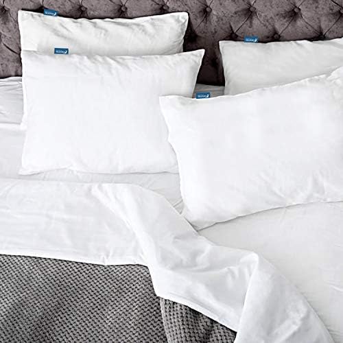 King Pillow Protectors Waterproof, Zippered King Size Pillow Protector - Image 6