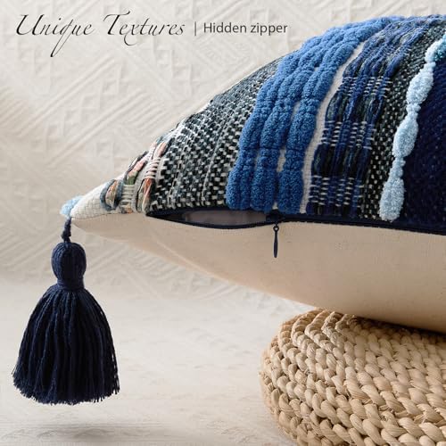 Kevin Textile Boho Tufted 14x36 Inch Lumbar Pillow Cover 1 Pack - Image 4