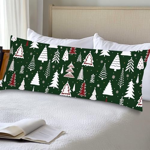 Christmas Body Pillow Cover 20x54 Long Pillow Case Protector by Unknown