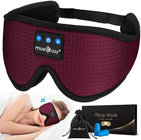 MUSICOZY 3D Sleep Headphones Bluetooth 5.4 Breathable Sleep Eye Mask by MUSICOZY