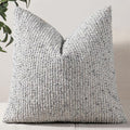 DEZENE 20x20 Blue Throw Pillow Cover Textured Boucle Striped Chic Morden Boho by DEZENE