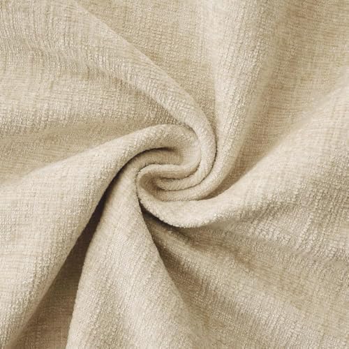 MIULEE Decorative Couch Throw Pillow Covers 18x18 Inch Beige 2 Pack - Image 3