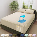 OhGeni 100% Waterproof Mattress Protector, Queen Size Beige Soft Bamboo Viscose by OhGeni