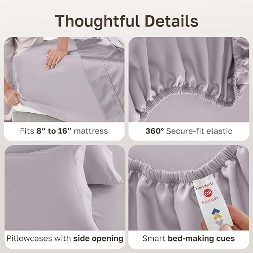 California Design Den Luxury 600 Thread Count King Bed Sheet Set - Image 4