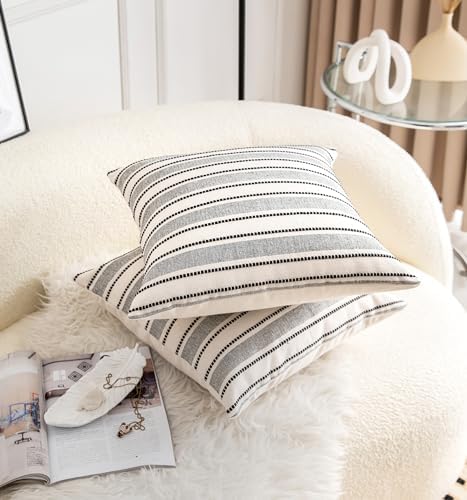Cethom Decorative Boho Throw Pillow Covers, Farmhouse Textured Pillow Case - Image 3