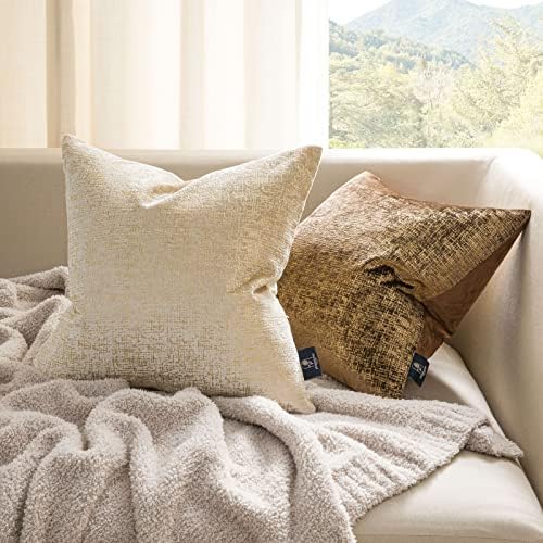 Phantoscope Pack of 2 Sparkling Velvet Decorative Solid Throw Decorative Pillow - Image 4