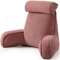 Corduroy Reading Pillow with Arms & Detachable Neck Roll, Bed Rest Back Support by Ailuteie