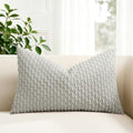 Kevin Textile Soft Corduroy 14"x20" Lumbar Pillow Cover 1 Pack, Light Grey by KevinTextile