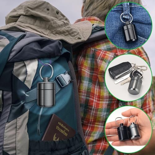 Urekt Ear Plug Carrying Case Keychain, Small Waterproof Metal Earplug Case Ear - Image 6