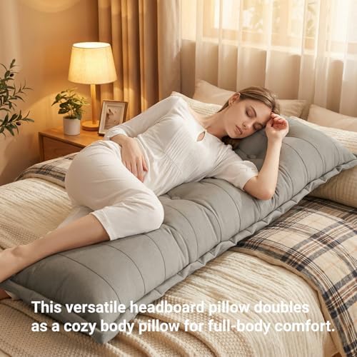 Daneey Queen Headboard Pillow, Large Soft Backrest Pillow - Image 3