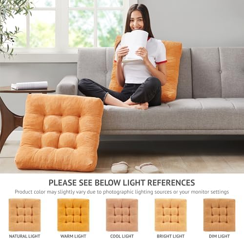 Floor Pillows Set of 6, Large Meditation Cushion - Image 4