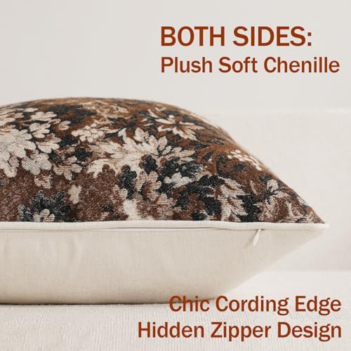 DEZENE Pack of 1 Vintage Floral Lumbar Pillow Covers 14x36 Boho Farmhouse - Image 3