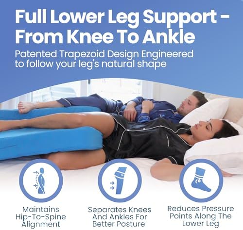 Restful Sleep – Patented Trapezoid Leg Support Cushion - Image 4