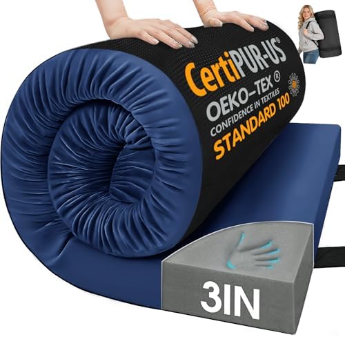 CYMULA Memory Foam Camping Mattress Pad, Sleeping Pad by CYMULA