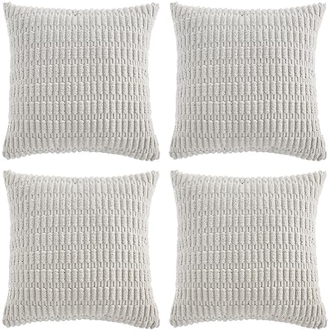 Fancy Homi 4 Packs Decorative Throw Pillow Covers by Fancy+Homi