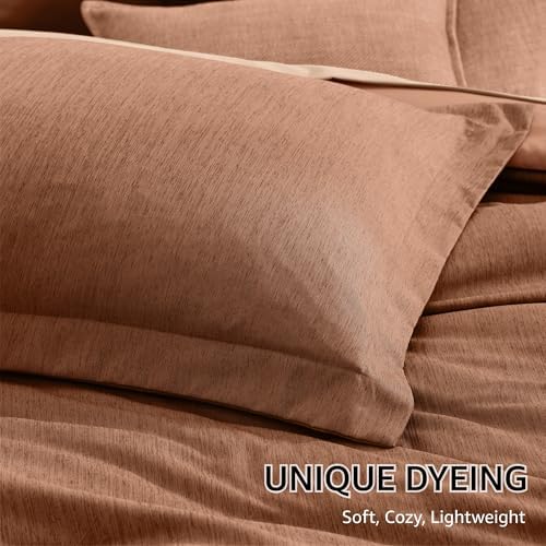 Monbix Queen Comforter Set 7 Pieces Autumn Leaf Bed in a Bag - Image 6