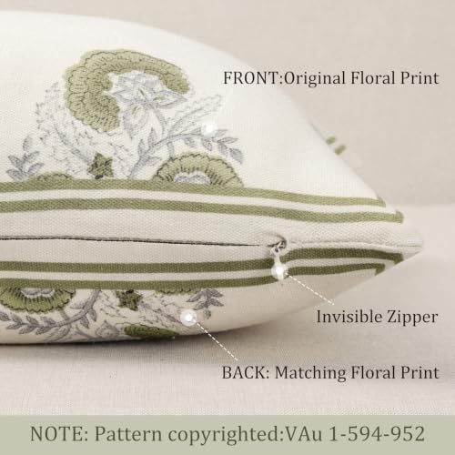 Vintage Floral 16x24 Lumbar Pillow Cover - Image 4