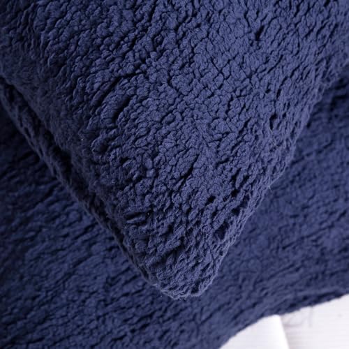 REAFORT Sherpa Pillowcases Set of 2, Zipper Closure - Image 6
