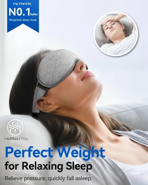 FACEMOON 3D Blackout Weighted Eye Mask - Image 3