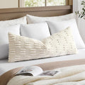 Kevin Textile 14x36 Inch Long Lumbar Pillow Cover 1 Pack Soft Plush Stripe by KevinTextile