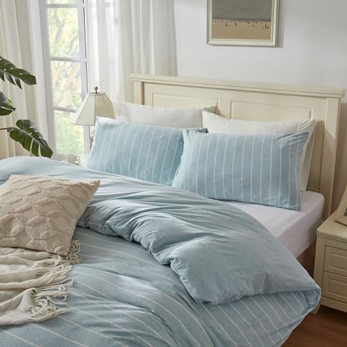 H HOUSEHOLD 100% Jersey Knit Cotton King Size Pillowcases Set of 2, Super Soft - Image 2