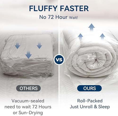 BDEUS Dual Layer 5 Inch Memory Foam Mattress Topper Twin Size, 2 Inch Gel - Image 6