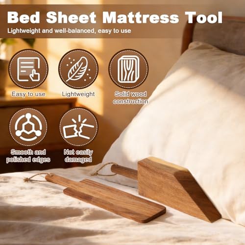 Wood Mattress Lifter Tool, Bed Maker Tool, Easy Lever-Action Lift Comfort Grip - Image 4