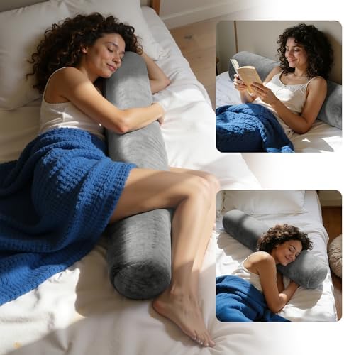 SyMax 7.8"x47" Body Pillow for Adults, Long Round Body Pillow for Adults - Image 3