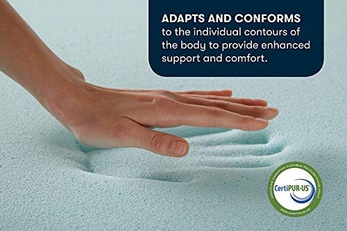 Serta ThermaGel Cooling, Pressure-Relieving Memory Foam Mattress Topper - Image 3