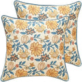 ISAENNE Linen Square Throw Pillow Cover by Isaennehomedecoration