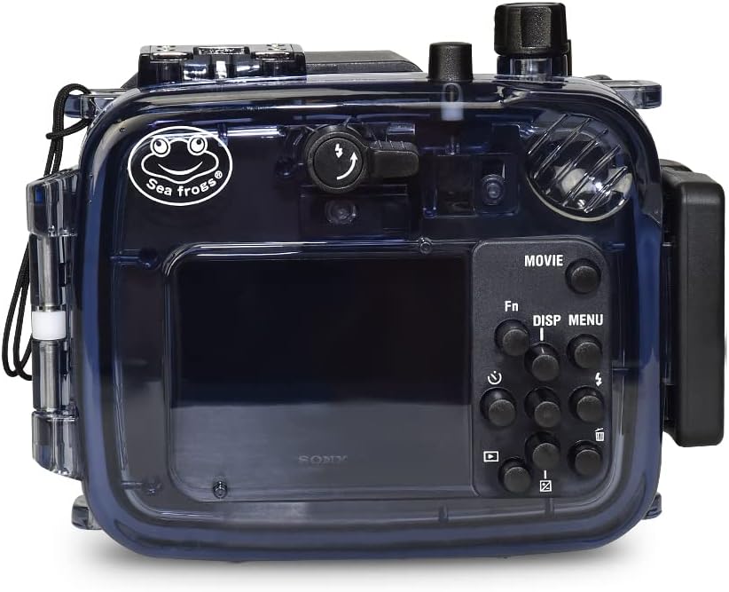 Sea frogs 195FT/60M Underwater Waterproof Camera Diving housing case for Sony DSC RX100 RX100II RX100III RX100IV RX100V RX100I-V (Housing + Red Filter)