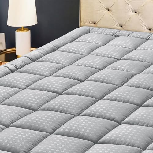 HYLEORY California King Mattress Pad Quilted Fitted Mattress Protector Cooling by HYLEORY-YourBeddingExpert