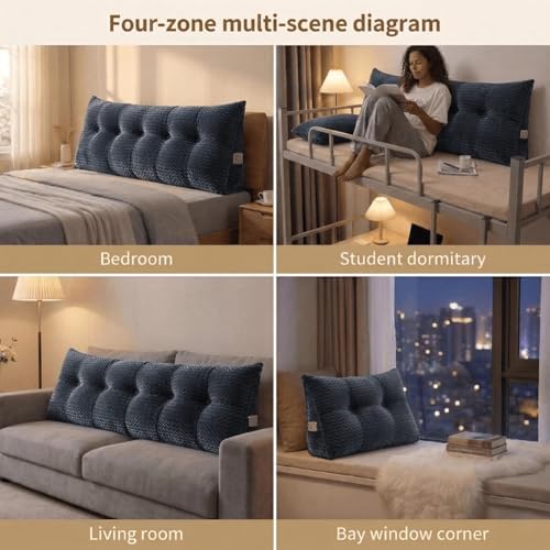 Headboard Pillow King Size, Reading Pillow - Image 6