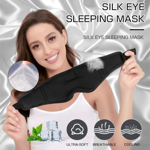 Sleep Mask with Headphones Bluetooth 5.4, LC-dolida Wireless Music Eye Mask - Image 3