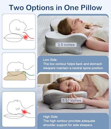 Cervical Neck Pillow, Memory Foam Pillow - Image 4