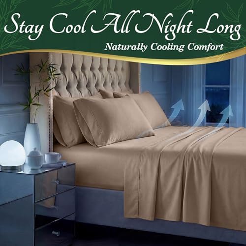 DECOLURE 100% Viscose Derived from Bamboo Sheets Queen Size - Image 3