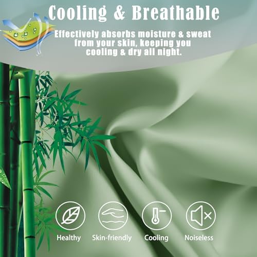 TELUS Pillow Cases King Size 2 Pack, Bamboo Rayon & Lyocell Pillowcase - Image 3