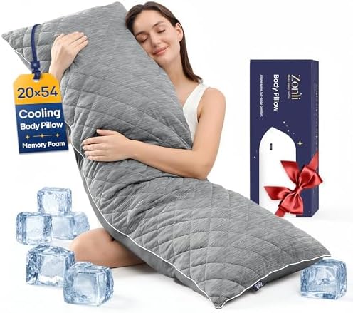 ZonLi Cooling Body Pillow for Adults Side Sleeper & Pregnancy by Zonli