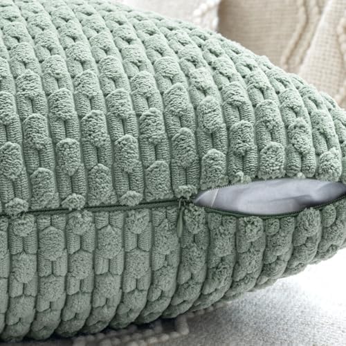 MIULEE Teal Orange Decorative Throw Pillow Covers - Image 6