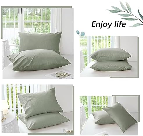 MILDLY King Pillowcases Mist Sage - Image 6