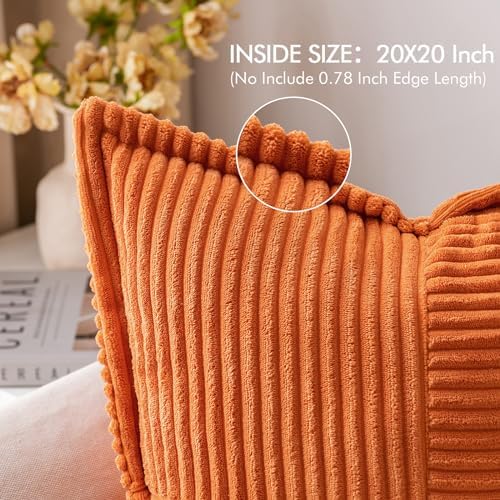 MIULEE Fall Orange Decorative Throw Pillow Covers - Image 2