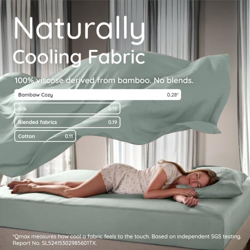 Bambaw 100% Viscose Derived from Bamboo Pillowcases King Size – Set of 2 King - Image 6