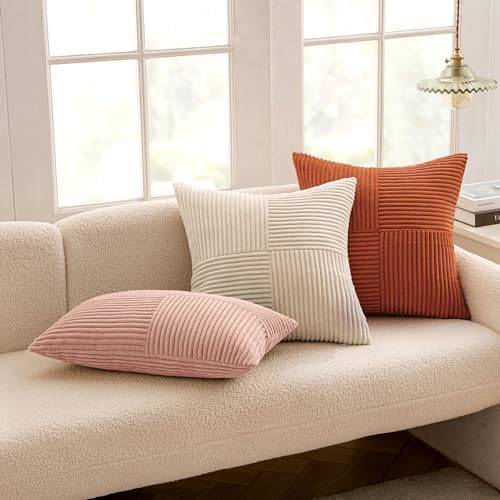 MIULEE Pink Decorative Throw Pillow Covers - Image 5