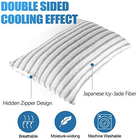 Ailemei Direct Cooling Pillowcase Set of 2, Double Sided - Image 2