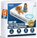 Waterproof Twin Size Mattress Protector 14 Pack fits Upto 15" Deep Pocket by UTOPIABEDDING