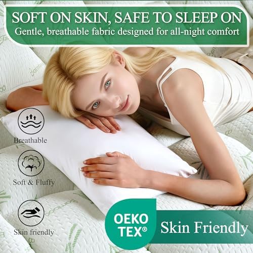 4 Inch Cooling Memory Foam Mattress Topper Queen, Back Pain Relief - Image 5