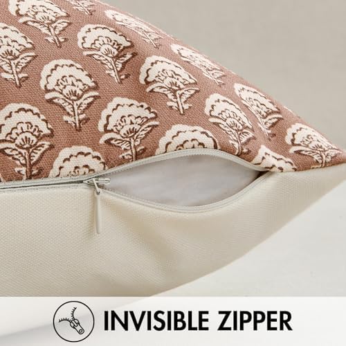 MIULEE Floral Print Decorative Pillow Covers 18x18 - Image 6