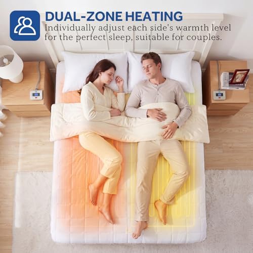 Sealy Electric Mattress Pad Cal King Size 10 Heat Settings Machine Washable - Image 2