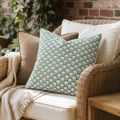 MIULEE Floral Print Decorative Pillow Covers 20x20 - Image 4